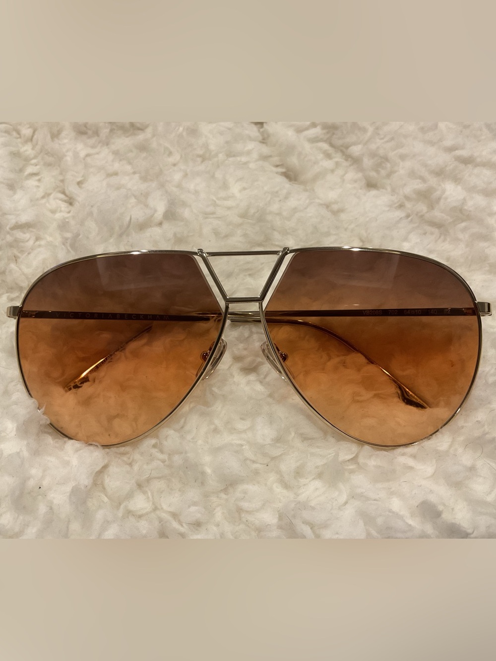 Victoria Beckham Women’s Gold Aviator Sunglasses